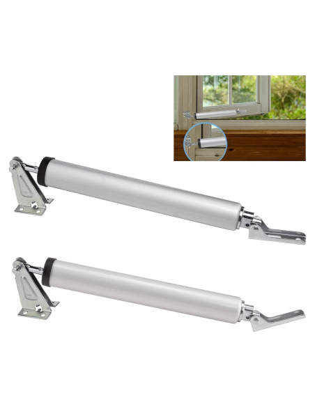 Cierrapuertas Neumático Dluno Plateado Ajustable 25-50 KG