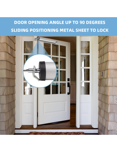 Cierrapuertas Neumático Dluno Plateado Ajustable 25-50 KG