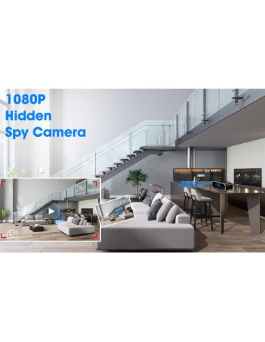 Cámara Espía Inalámbrica Ehomful HD 1080P con Visión Nocturna
