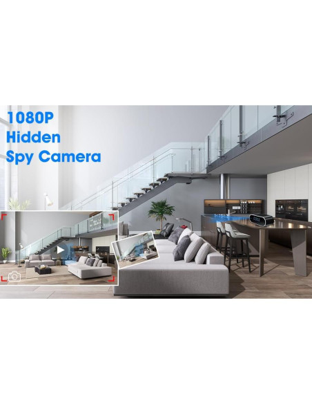 Cámara Espía Inalámbrica Ehomful HD 1080P con Visión Nocturna