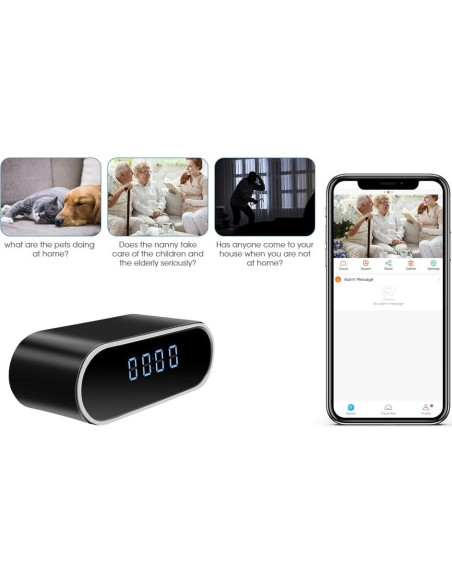 Cámara Espía Inalámbrica Ehomful HD 1080P con Visión Nocturna