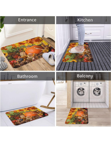 Alfombra de baño antideslizante LCVEBGJ 40x60 cm microfibra