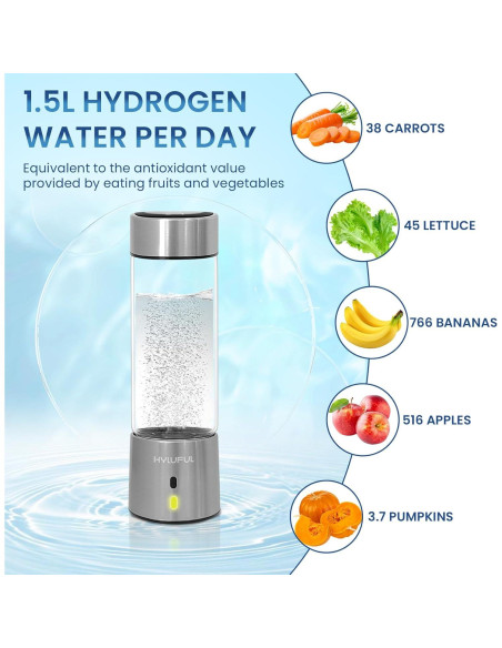 Generador de Agua Hidrogenada y Ozonizada Hyluful 420ml