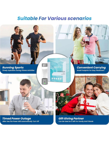 Generador de Agua Hidrogenada y Ozonizada Hyluful 420ml