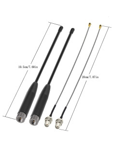 Antena Whip Bingfu 19.5cm 915MHz SMA Masculino - Paquete de 2 2
