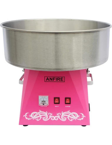 Máquina de Algodón de Azúcar ANFIRE Eléctrica 1080W Rosa