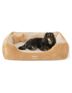 Cama ortopédica para perros medianos Tail&Tale - Espuma viscoelástica, forro impermeable, funda lavable