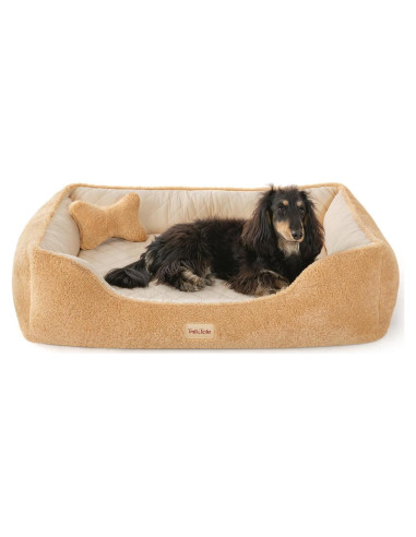Cama ortopédica para perros medianos Tail&Tale - Espuma viscoelástica, forro impermeable, funda lavable