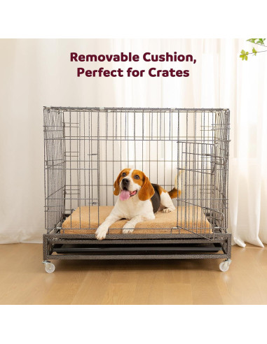 Cama ortopédica para perros medianos Tail&Tale - Espuma viscoelástica, forro impermeable, funda lavable