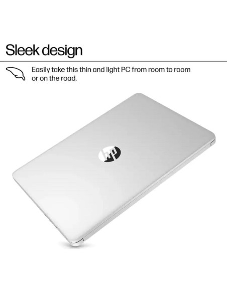 Laptop HP 14" Intel N150 16GB RAM 384GB Almacenamiento Plata