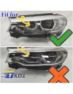 Módulos DRL LED Amarillo Dorado CSL para BMW G30 2017-2020 2