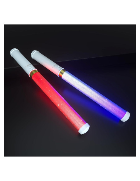 Palos de Luz LED Multicolor Bsgifts 2 Paquete 15 Colores