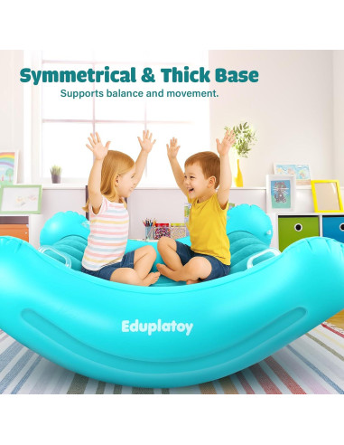 Sofá Inflable Silla Mecedora Eduplatoy Azul Lago 121.9x104.9cm