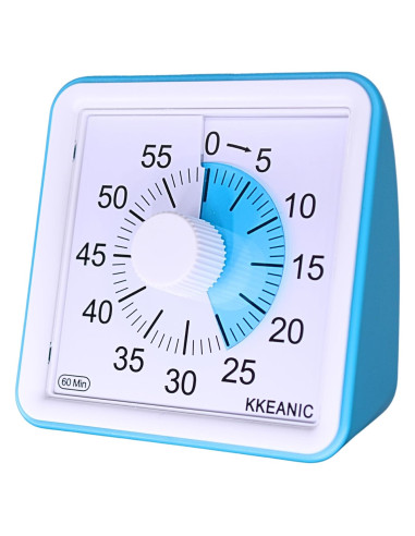 Temporizador Visual KKEANIC 60 Minutos con Alarma Ajustable