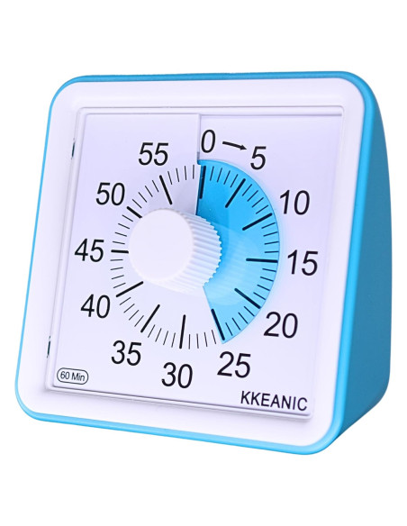Temporizador Visual KKEANIC 60 Minutos con Alarma Ajustable
