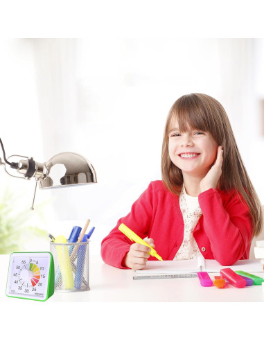 Temporizador Visual KKEANIC 60 Minutos con Alarma Ajustable