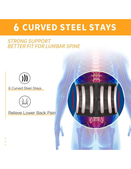 Cinturón de Soporte Lumbar DARLIS con Almohadilla Inflable M