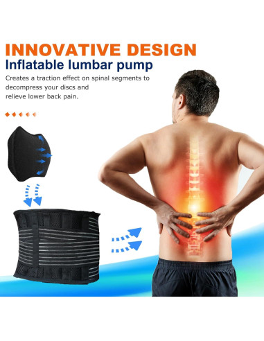 Cinturón de Soporte Lumbar DARLIS con Almohadilla Inflable M
