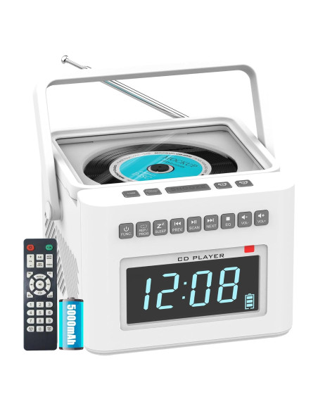Reproductor de CD Reloj Despertador Greadio GB-W17 Bluetooth