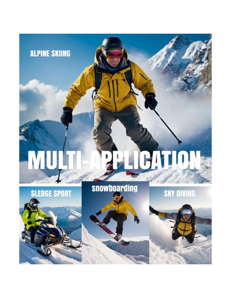 Gafas de Esquí CRG Sports Naranja Doble Capa UV 100%