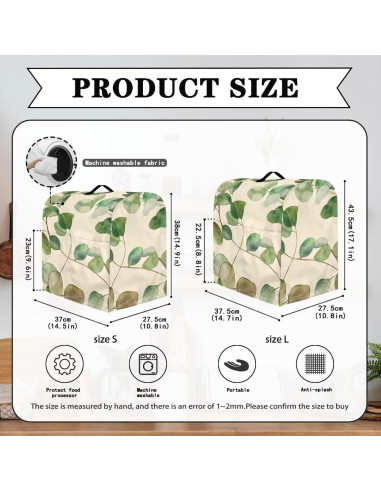 Cubierta para Mezclador Kitchen Aid Doojoayie Verde 4.5 Cuartos