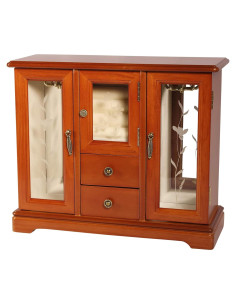 Caja de Joyería de Madera Mele & Co. Trina Roble 33x11.4x27.9cm