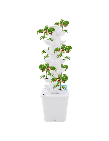 Torre de Cultivo Hidropónico ZONGFOW 7 Niveles 35 Plantas 10L