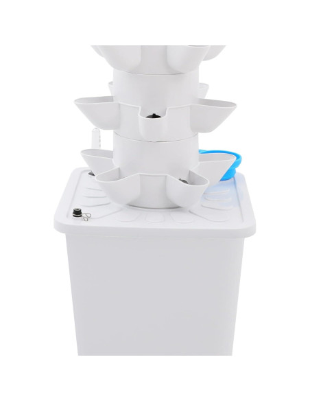 Torre de Cultivo Hidropónico ZONGFOW 7 Niveles 35 Plantas 10L