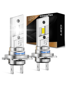 Bombillas LED H7 GleamFlex 30000 Lúmenes Antiniebla 2 Pzas