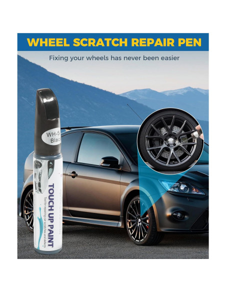 Pintura de Retoque UBOG 29.57 ml Negro para Llantas