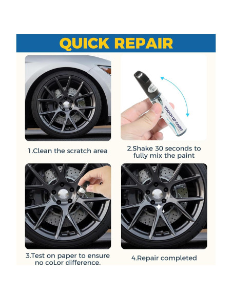 Pintura de Retoque UBOG 29.57 ml Negro para Llantas