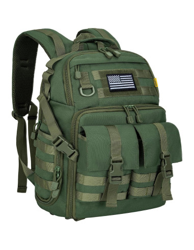 Mochila para cámara DSLR/Sin Espejo TORIBIO Verde Militar 30x20x44cm