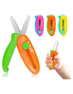 Tijeras de Seguridad YPLUS para Niños 3 Pcs Retráctiles