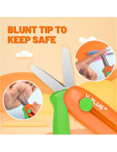 Tijeras de Seguridad YPLUS para Niños 3 Pcs Retráctiles 2
