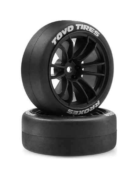Neumáticos de Drift RC 1/10 Chanjorlin 65mm 4 Pcs Negro