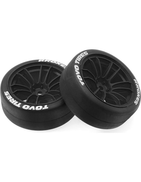 Neumáticos de Drift RC 1/10 Chanjorlin 65mm 4 Pcs Negro