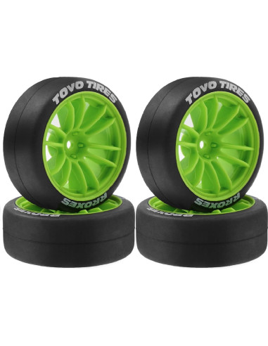 Neumáticos de Drift RC 1/10 Chanjorlin 65mm 4 Pcs Negro