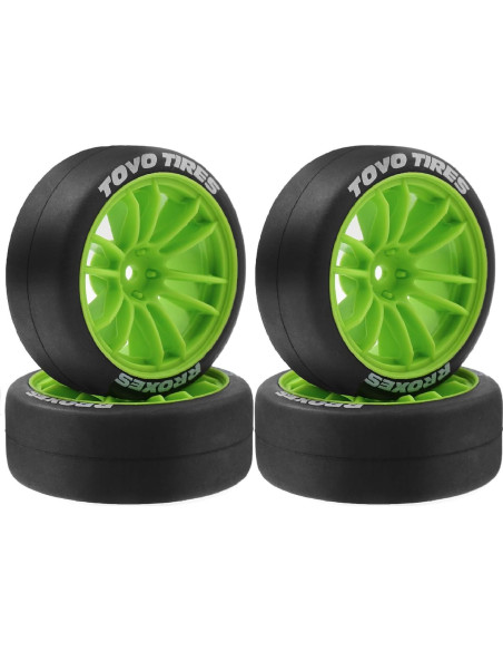 Neumáticos de Drift RC 1/10 Chanjorlin 65mm 4 Pcs Negro