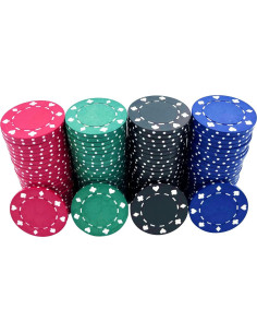 Fichas de Póker SEETOOOGAMES 100 Piezas 11.5g 40mm 2