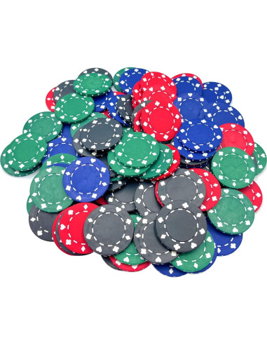 Fichas de Póker SEETOOOGAMES 100 Piezas 11.5g 40mm