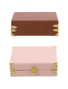 Maletas Miniatura LOGOFUN 2PCS Vintage 6x4.5cm Decoración