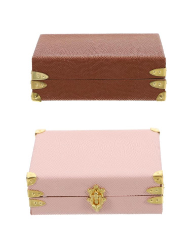 Maletas Miniatura LOGOFUN 2PCS Vintage 6x4.5cm Decoración