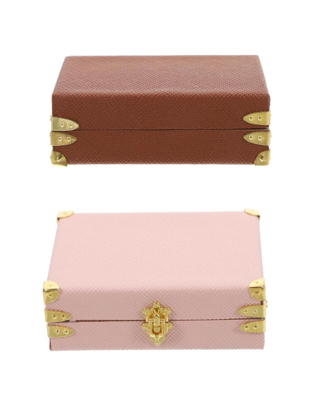 Maletas Miniatura LOGOFUN 2PCS Vintage 6x4.5cm Decoración