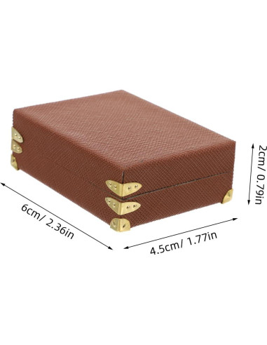 Maletas Miniatura LOGOFUN 2PCS Vintage 6x4.5cm Decoración