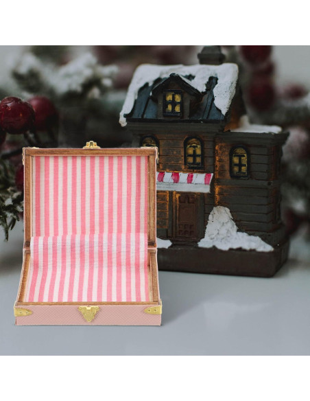 Maletas Miniatura LOGOFUN 2PCS Vintage 6x4.5cm Decoración