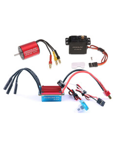 Combo Motor Sin Escobillas GoolRC S2430 7200KV + ESC 25A + Servo 2.2kg