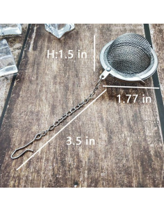 Infusor de Té de Acero Inoxidable Septo - 15 Piezas 2