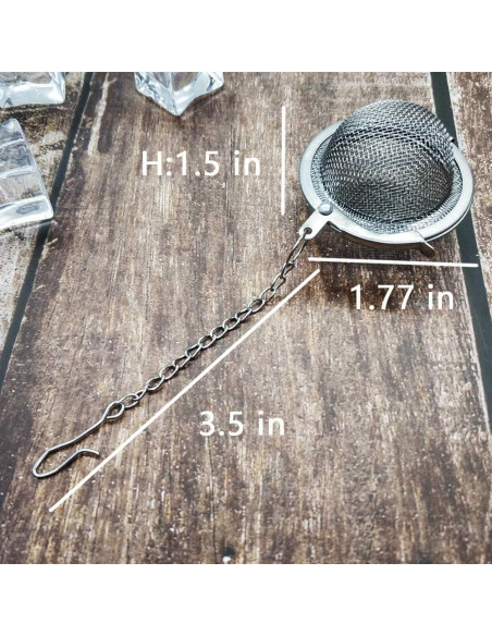 Infusor de Té de Acero Inoxidable Septo - 15 Piezas