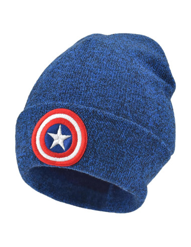 Gorro de lana Capitán América Marvel - Talla única - Azul marino