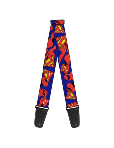 Correa de guitarra Buckle-Down Superman 5.08 cm ancho 137 cm largo
